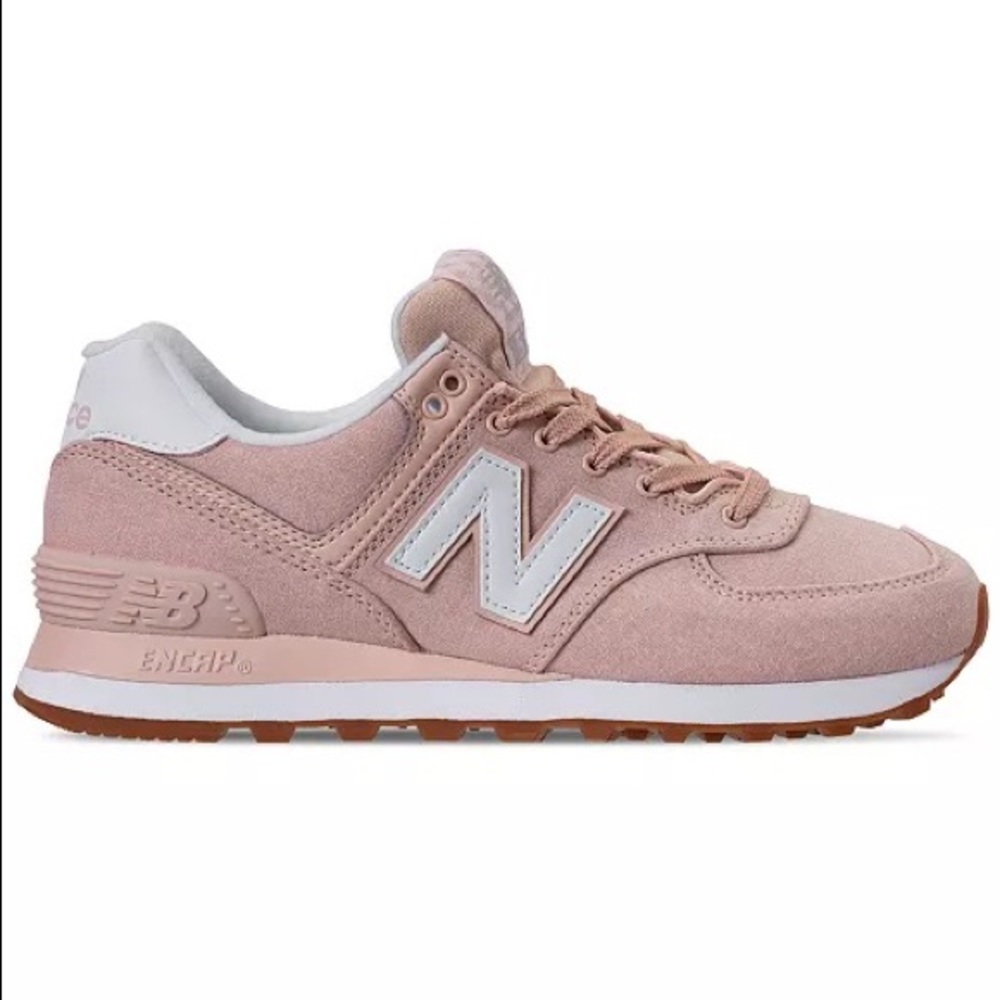 New Balance 574 pink sneakers